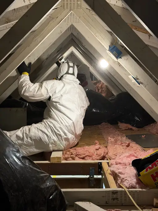Joseph, owner of Steel City Property Restoration, on a job site in Pittsburgh, PA