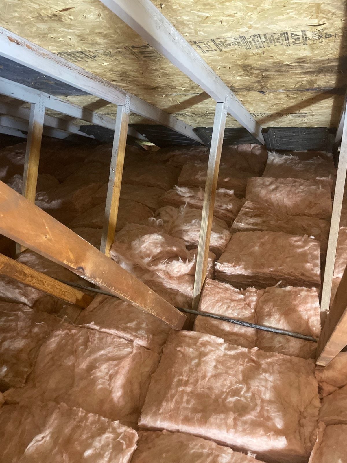 Attic mold remediation with new insulation installed, Pittsburgh, PA