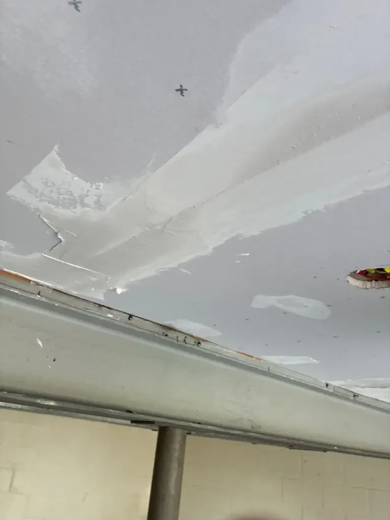 New ceiling drywall taped and mudded in Pittsburgh, PA