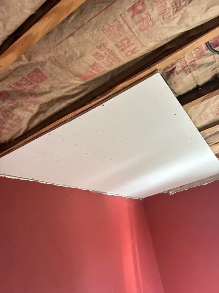 New ceiling drywall going up in Pittsburgh, PA