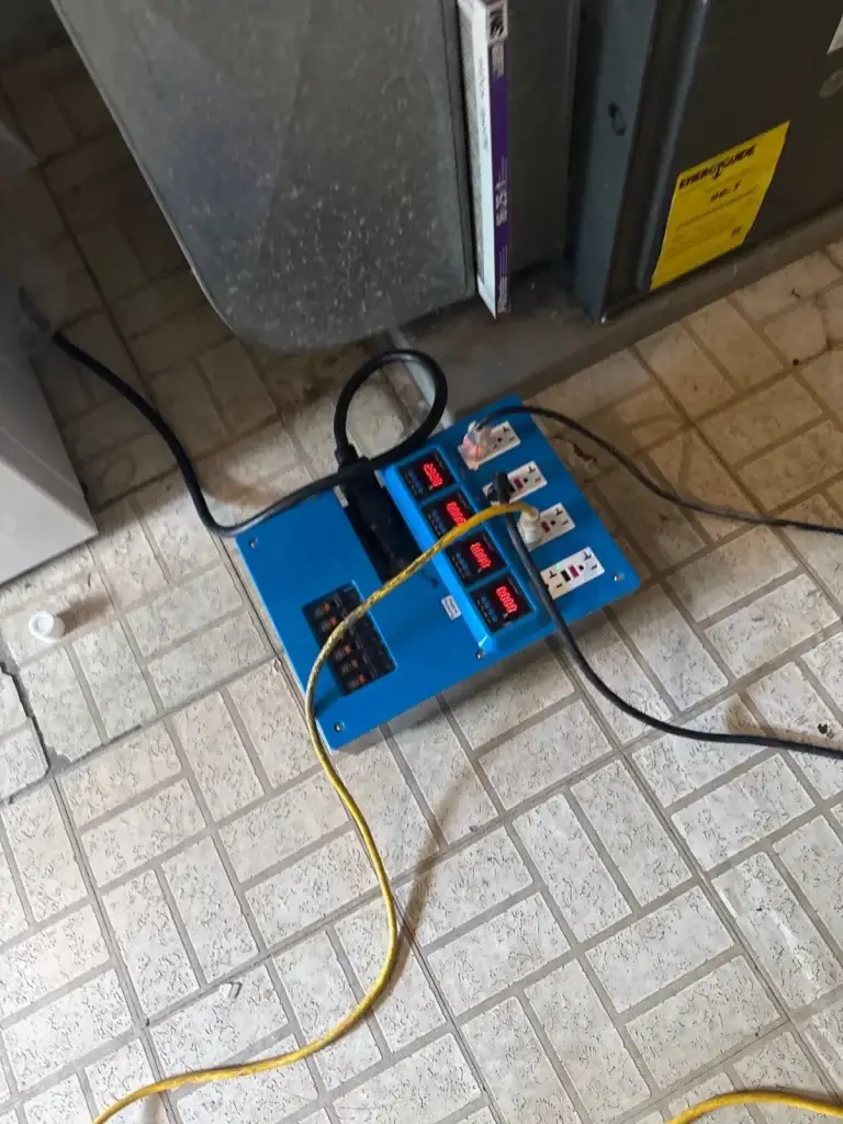 HEPA air scrubber running during remediation in Pittsburgh, PA