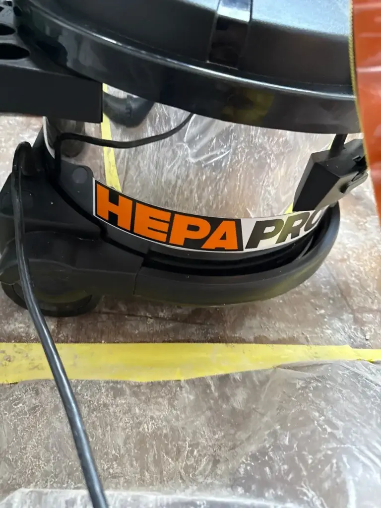 HEPA vacuum used during mold remediation in Pittsburgh, PA
