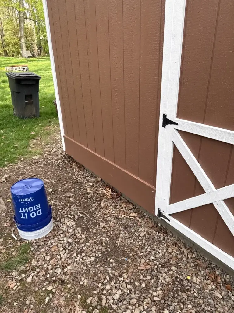 Painted shed exterior in Pittsburgh, PA