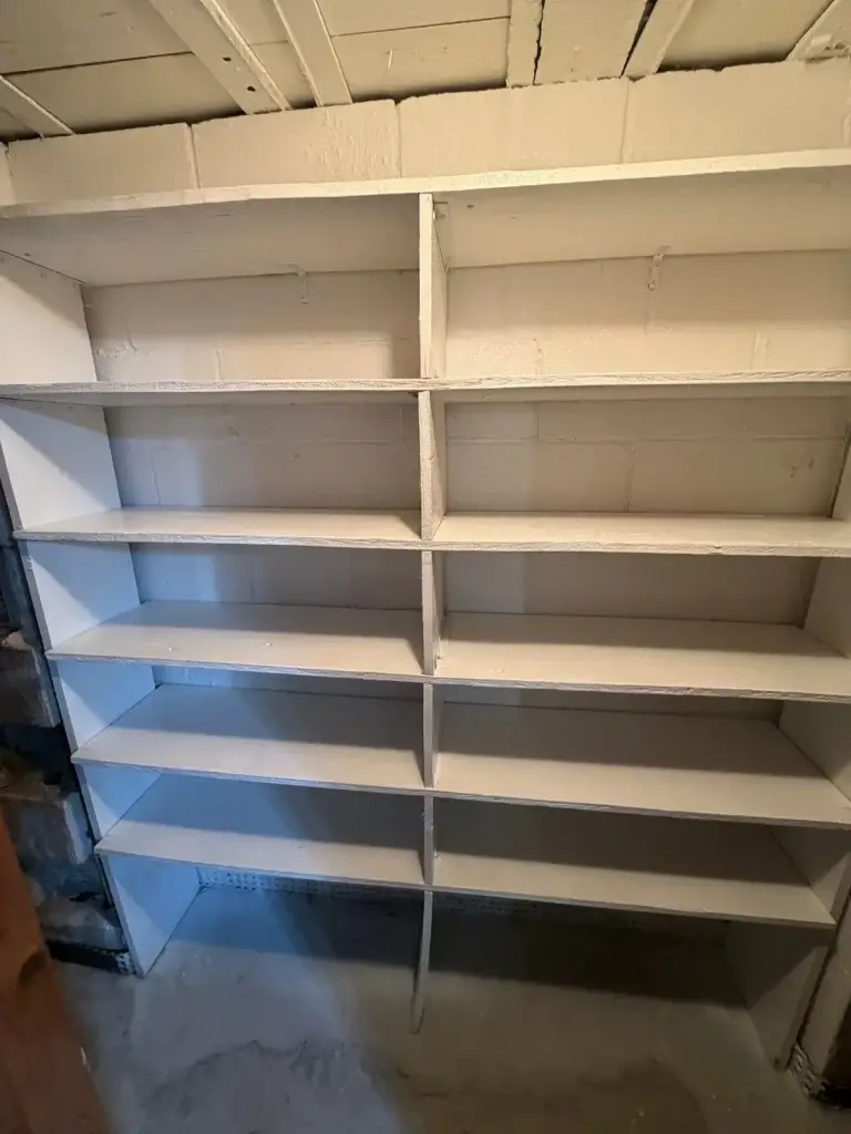 Built-in closet shelving installed in Leechburg, PA