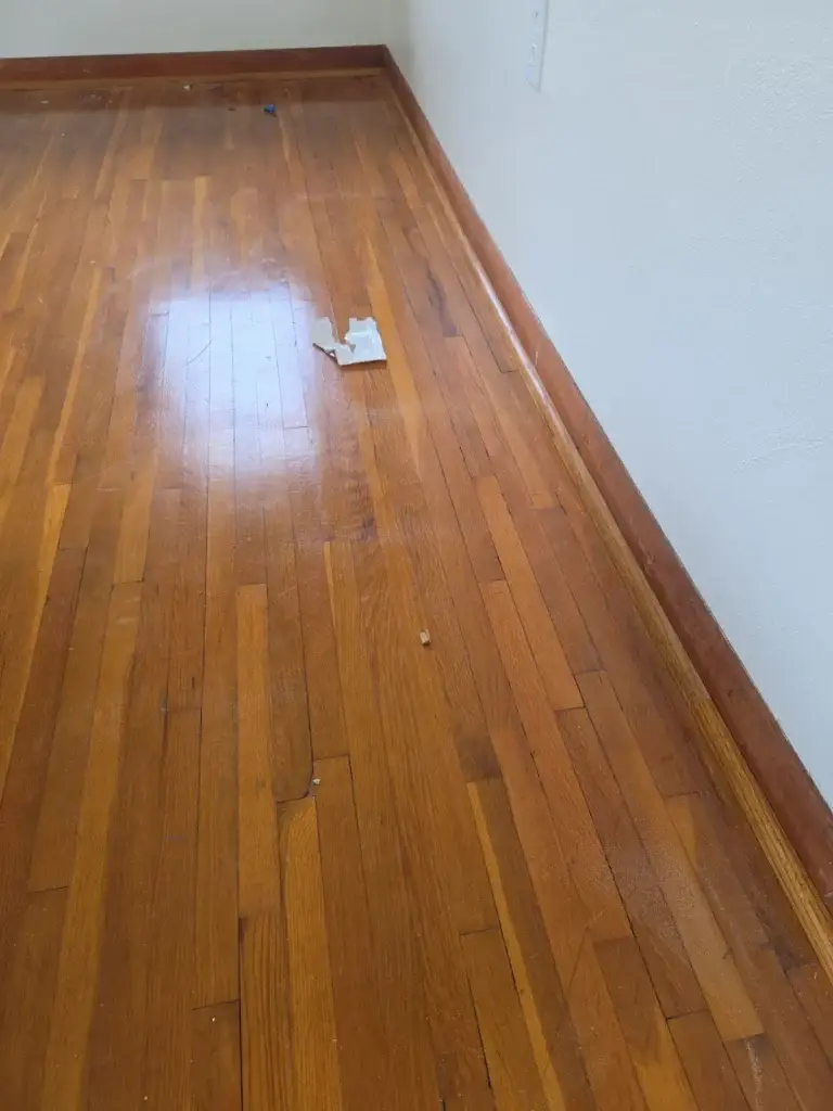 Hardwood floors refinished to a high gloss in Leechburg, PA