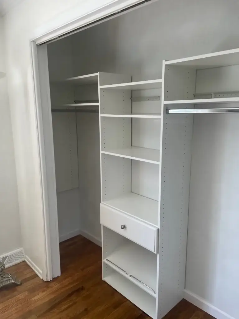 Closet shelving installation in McKeesport, PA
