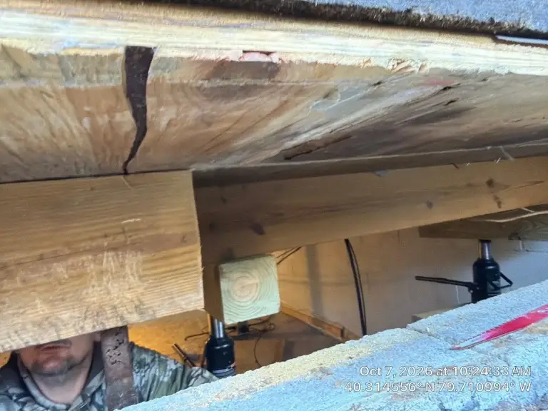 New sill plate and rim joist installed in Irwin, PA