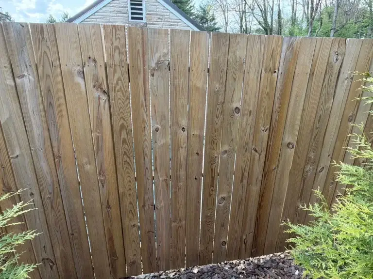 New wood privacy fence in Pittsburgh, PA