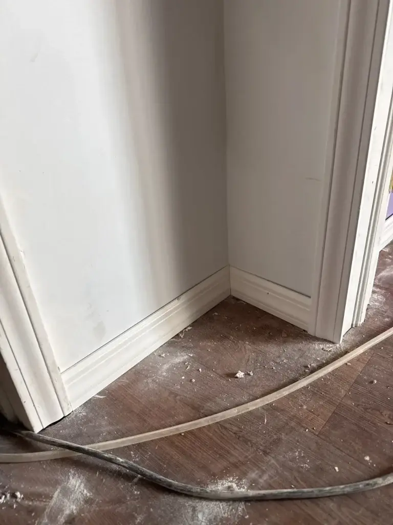Room finished with new paint and plank flooring in Leechburg, PA