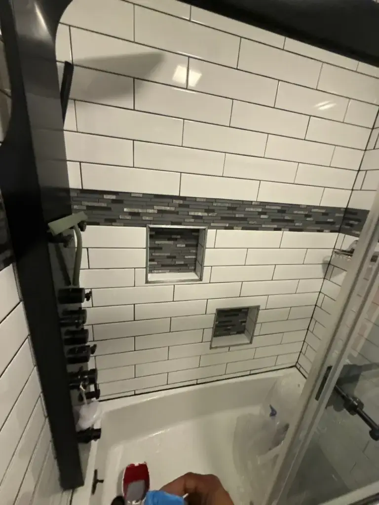 New subway tile shower surround in Pittsburgh, PA